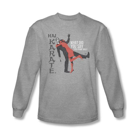 Hai Karate Shirt Your Name Long Sleeve Athletic Heather Tee T-Shirt