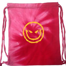 Halloween Bag Evil Smiley Face Tie Dye Bag