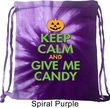Halloween Bag Keep Calm and Give Me Candy Tie Dye Bag