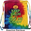 Halloween Bag Keep Calm and Give Me Candy Tie Dye Bag