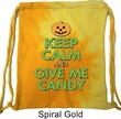 Halloween Bag Keep Calm and Give Me Candy Tie Dye Bag