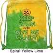 Halloween Bag Keep Calm and Give Me Candy Tie Dye Bag