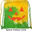 Halloween Bag Orange Jack O Lantern Tie Dye Bag