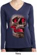 Halloween Cobra Skull Ladies Dry Wicking Long Sleeve Shirt