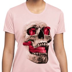Halloween Cobra Skull Ladies Moisture Wicking Shirt