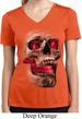 Halloween Cobra Skull Ladies Moisture Wicking V-neck Shirt