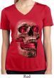 Halloween Cobra Skull Ladies Moisture Wicking V-neck Shirt