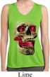 Halloween Cobra Skull Ladies Sleeveless Moisture Wicking Shirt