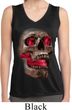 Halloween Cobra Skull Ladies Sleeveless Moisture Wicking Shirt