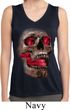 Halloween Cobra Skull Ladies Sleeveless Moisture Wicking Shirt