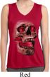 Halloween Cobra Skull Ladies Sleeveless Moisture Wicking Shirt