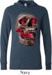 Halloween Cobra Skull Lightweight Hoodie Tee