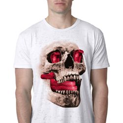 Halloween Cobra Skull Mens Burnout Shirt Halloween Cobra Skull Mens Burnout Shirt