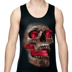 Halloween Cobra Skull Mens Moisture Wicking Tanktop Halloween Cobra Skull Mens Moisture Wicking Tanktop