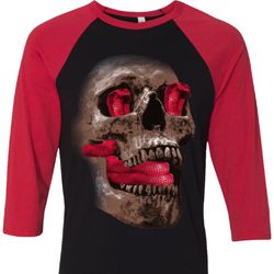 Halloween Cobra Skull Mens Raglan Shirt Halloween Cobra Skull Mens Raglan Shirt