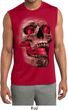 Halloween Cobra Skull Mens Sleeveless Moisture Wicking Shirt