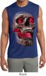 Halloween Cobra Skull Mens Sleeveless Moisture Wicking Shirt