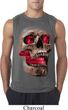 Halloween Cobra Skull Mens Sleeveless Shirt