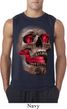 Halloween Cobra Skull Mens Sleeveless Shirt