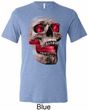 Halloween Cobra Skull Mens Tri Blend Crewneck Shirt