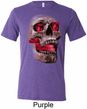 Halloween Cobra Skull Mens Tri Blend Crewneck Shirt