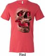 Halloween Cobra Skull Mens Tri Blend Crewneck Shirt