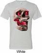 Halloween Cobra Skull Mens Tri Blend Crewneck Shirt