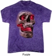 Halloween Cobra Skull Mineral Tie Dye Shirt