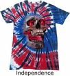 Halloween Cobra Skull Patriotic Tie Dye Shirt