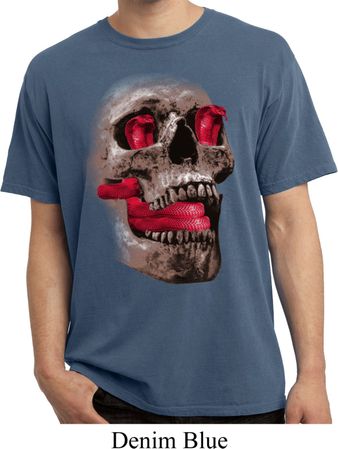 Halloween Cobra Skull Pigment Dyed Shirt