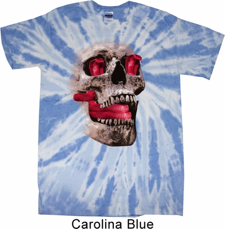 Halloween Cobra Skull Twist Tie Dye Shirt