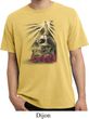 Halloween Day of the Dead Candle Skull Dijon Pigment Dyed Shirt