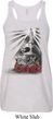 Halloween Day of the Dead Candle Skull Ladies Flowy Racerback Tanktop