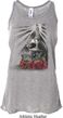 Halloween Day of the Dead Candle Skull Ladies Flowy Racerback Tanktop