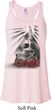 Halloween Day of the Dead Candle Skull Ladies Flowy Racerback Tanktop