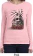 Halloween Day of the Dead Candle Skull Ladies Long Sleeve Shirt