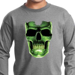 Halloween Glow Bones Kids Long Sleeve Shirt