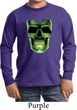 Halloween Glow Bones Kids Long Sleeve Shirt