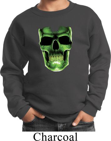 Halloween Glow Bones Kids Sweat Shirt