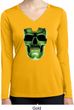 Halloween Glow Bones Ladies Dry Wicking Long Sleeve Shirt