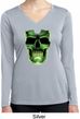 Halloween Glow Bones Ladies Dry Wicking Long Sleeve Shirt