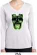 Halloween Glow Bones Ladies Dry Wicking Long Sleeve Shirt