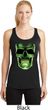Halloween Glow Bones Ladies Dry Wicking Racerback Tank Top