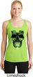 Halloween Glow Bones Ladies Dry Wicking Racerback Tank Top
