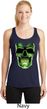 Halloween Glow Bones Ladies Dry Wicking Racerback Tank Top