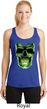 Halloween Glow Bones Ladies Dry Wicking Racerback Tank Top