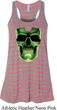 Halloween Glow Bones Ladies Flowy Racerback Tanktop