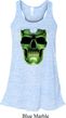 Halloween Glow Bones Ladies Flowy Racerback Tanktop