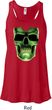 Halloween Glow Bones Ladies Flowy Racerback Tanktop