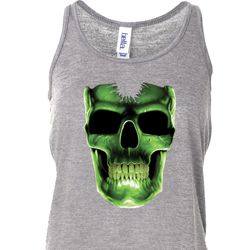 Halloween Glow Bones Ladies Flowy Racerback Tanktop